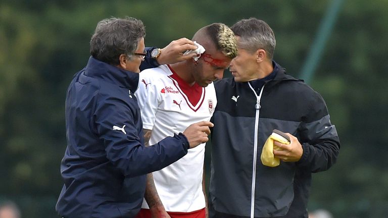 Menez was given lengthy treatment and will require a surgical procedure