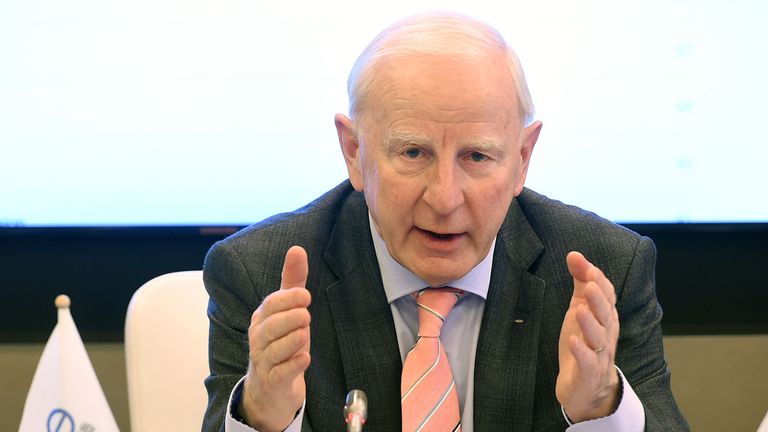 Patrick Hickey has returned to Ireland for the first time since August