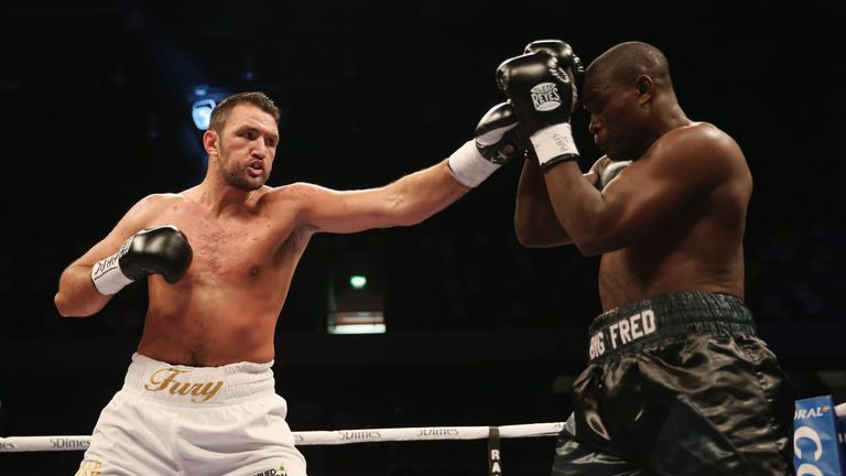 Fury hasn't fought since beating Fred Kassi by technical decision in April 2016