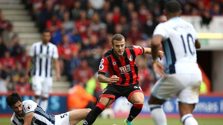 Jack Wilshere has played every Premier League game since joining Bournemouth