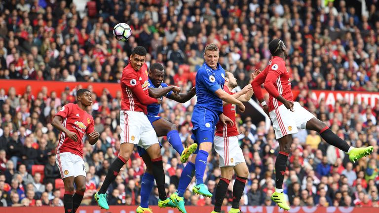 Chris Smalling opens the scoring for Manchester United