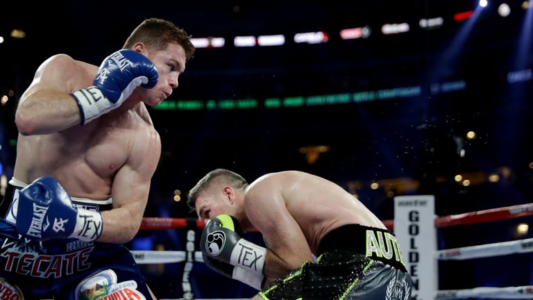 Saul 'Canelo' Alvarez beat Liam Smith inside nine rounds