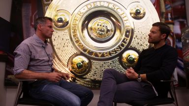 Jamie Carragher met Xabi Alonso to discuss two managers he has played under - Jose Mourinho and Pep Guardiola