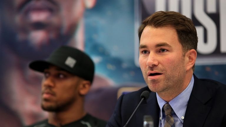 Eddie Hearn has been holding talks with replacement opponents for Anthony Joshua