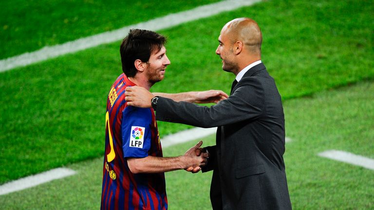 Messi and Guardiola enjoyed incredible success together at Barcelona