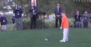 WATCH: One-armed tee shot!