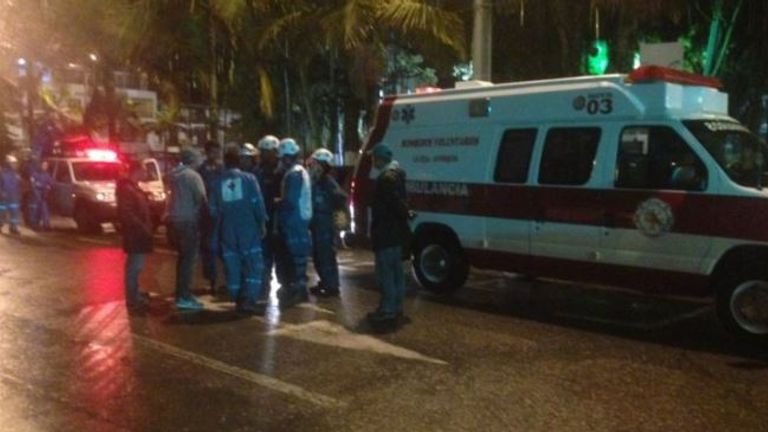 The charter aircraft was carrying the Chapecoense side from southern Brazil 