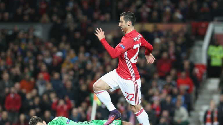  Henrikh Mkhitaryan produced an impressive display for Manchester United