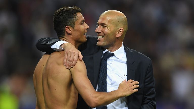Zinedine Zidane has backed Cristiano Ronaldo for the Ballon d'Or award