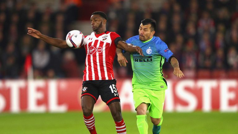 Gary Medel of Inter closes down Southampton
