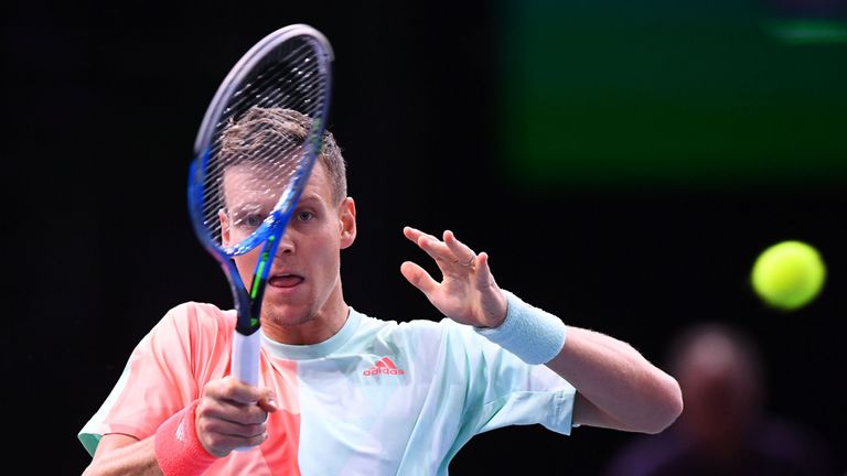 Berdych's hopes of a place at the World Tour Finals are over after defeat