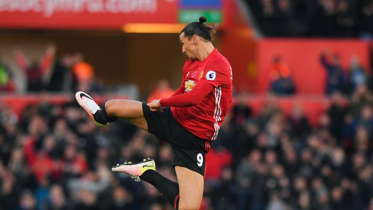 Ibrahimovic ended a seven-game goalless streak by scoring at Swansea