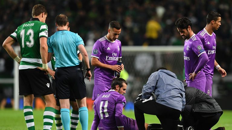 The 27-year-old winger suffered the injury during a 2-1 win over Sporting Lisbon on Tuesday night