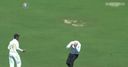 Umpire Reiffel hit on head
