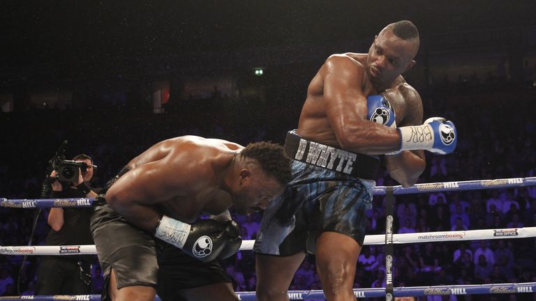 Dillian Whyte is back in action after his points win over Dereck Chisora in December 