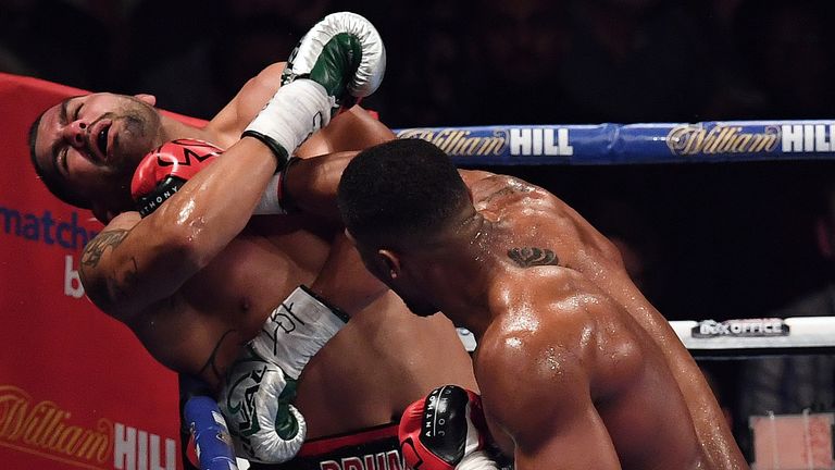 Joshua delivered the 18th knockout of his professional career against Eric Molina last time out