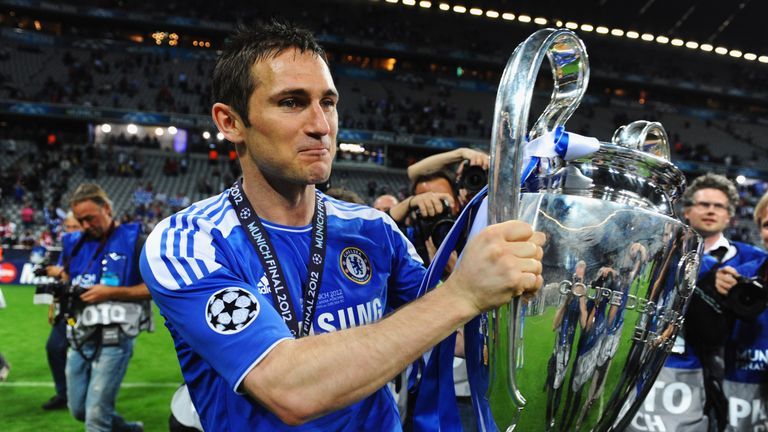 Lampard's haul of 11 major trophies with Chelsea included the 2012 Champions League