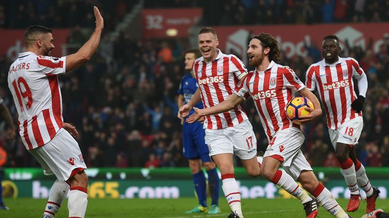Allen scored his fifth Premier League goal of the season against Leicester