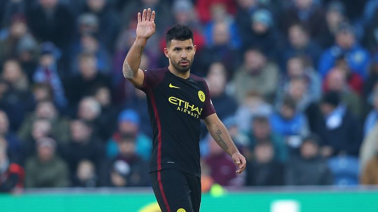 Sergio Aguero has missed several games through suspension this season