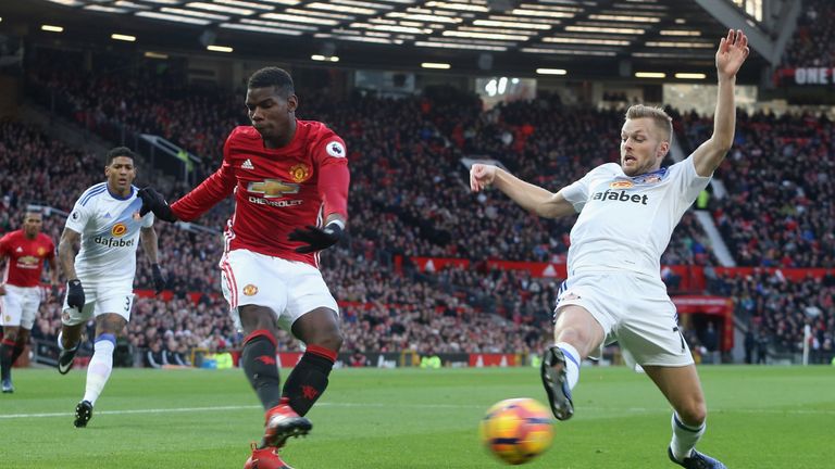 Paul Pogba has scored seven goals in all competitions for Man Utd this season