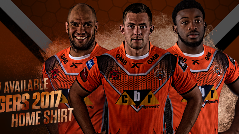 castleford tigers rugby shirts