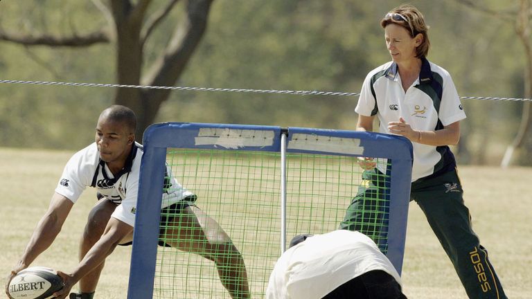 Dr Sherylle Calder worked with the Springboks