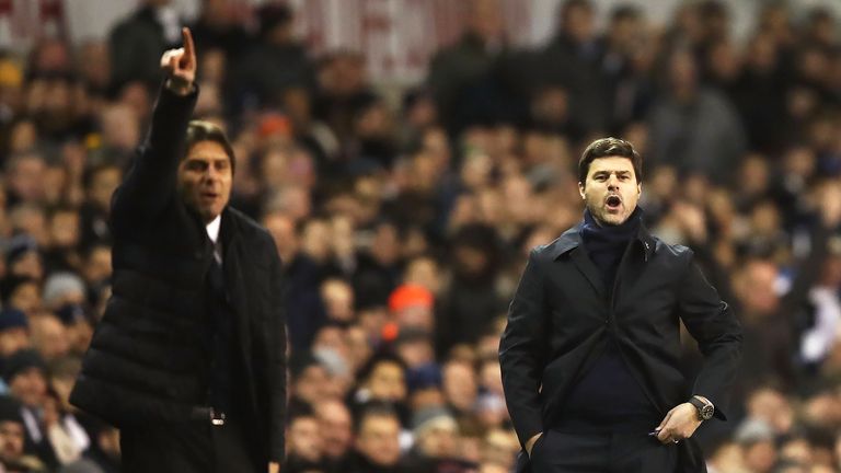 Antonio Conte and Mauricio Pochettino meet at Wembley on Saturday