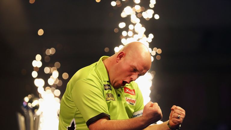 Van Gerwen beat Gary Anderson 7-3 at Alexandra Palace on Monday