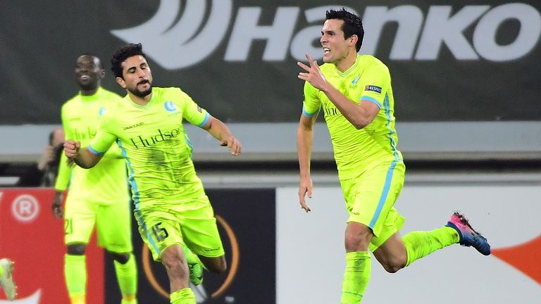 Jeremy Perbet celebrates his second-half winner