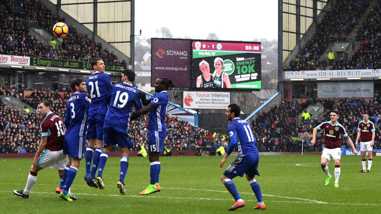 Robbie Brady scored a superb free-kick on his full Burnley debut