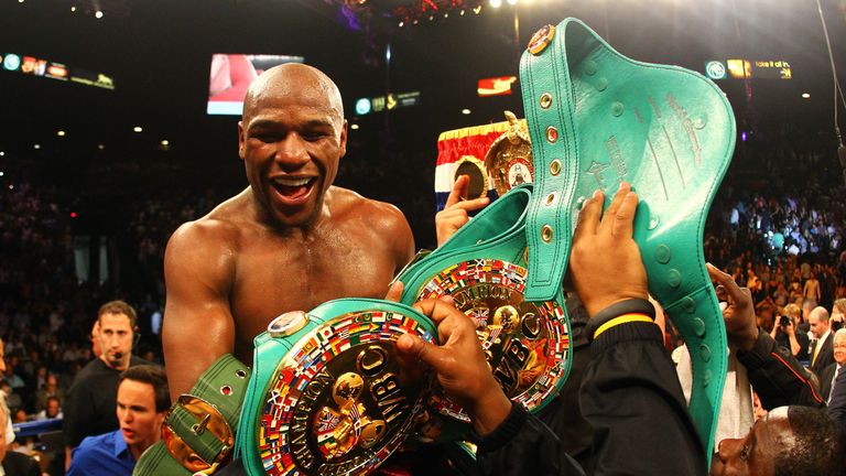 The unbeaten Floyd Mayweather is regarded as one of the greatest boxers of all time