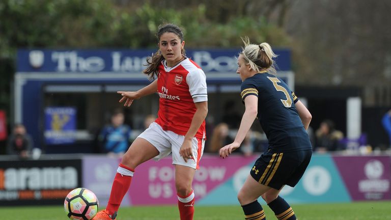 Danielle van de Donk bagged a treble for Arsenal
