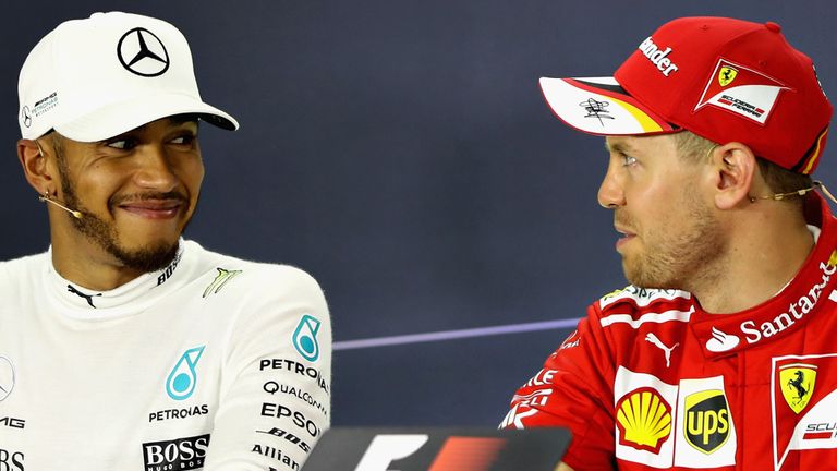 Image result for Vettel vs. Hamilton 2017