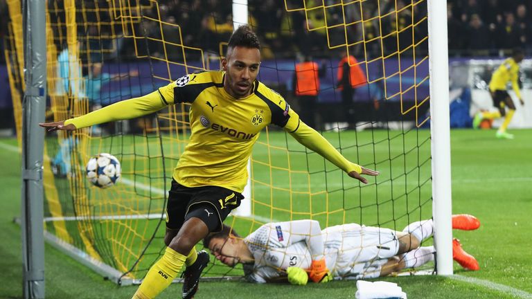 Pierre-Emerick Aubameyang is a transfer target for Manchester City