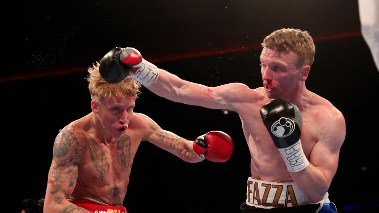 Farrell (right) is unbeaten in his pro career with 13 wins so far