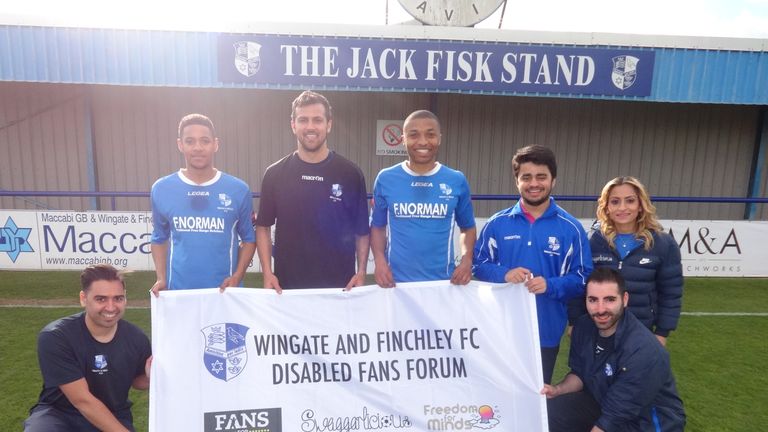 First-team players from Wingate and Finchley throw their weight behind initiative