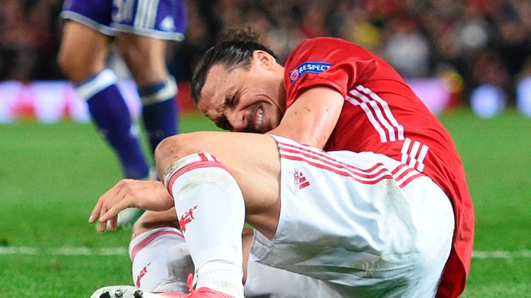 Zlatan Ibrahimovic suffered serious knee ligament damage against Anderlecht