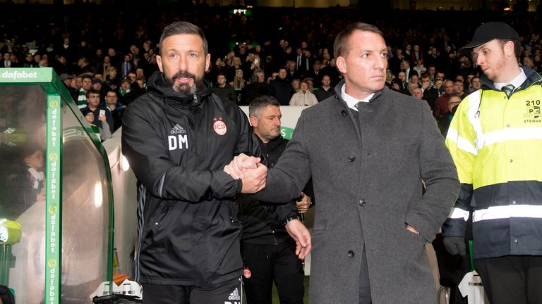 Celtic manager Brendan Rodgers and Aberdeen boss Derek McInnes will meet again at Hampden this weekend 