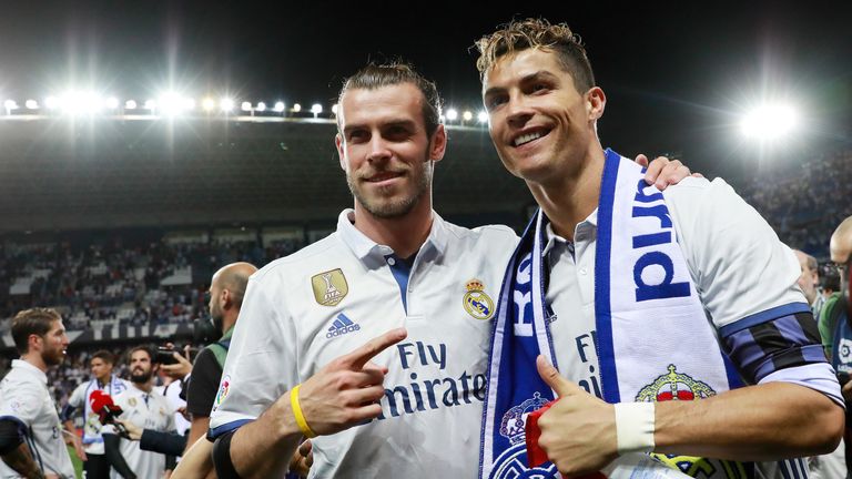 Real Madrid's Cristiano Ronaldo and Gareth Bale both make the top 50