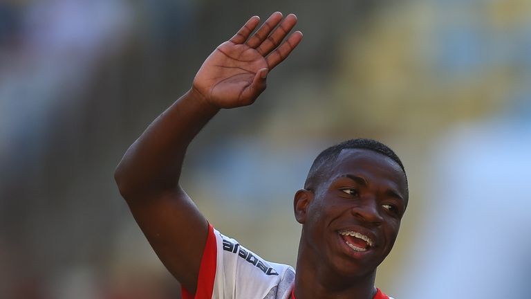 Vinicius Junior says Ronaldinho suggested he could be in line for a call-up to Brazil's World Cup squad