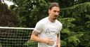 Zlatan kicks a football again!
