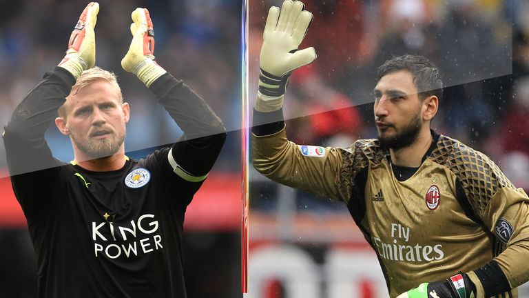 Kasper Schmeichel and Gianluigi Donnarumma are among those targeted