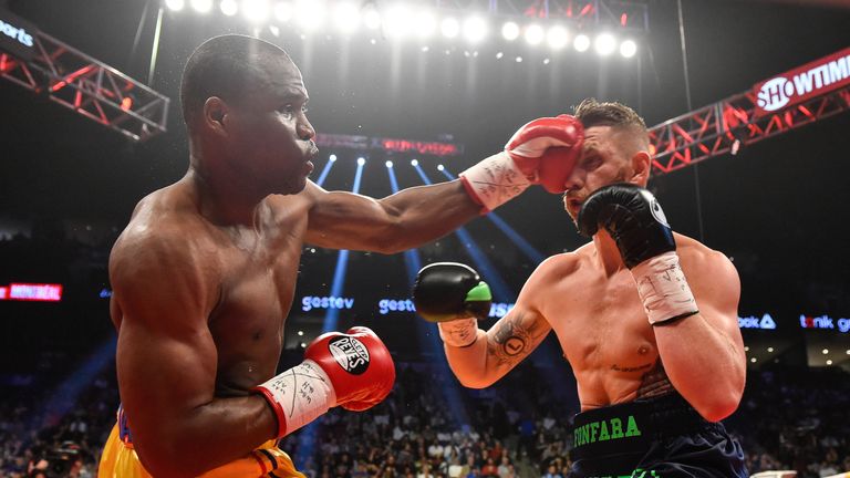 Adonis Stevenson comfortably dispatched Poland's Andrzej Fonfara in their rematch in Montreal