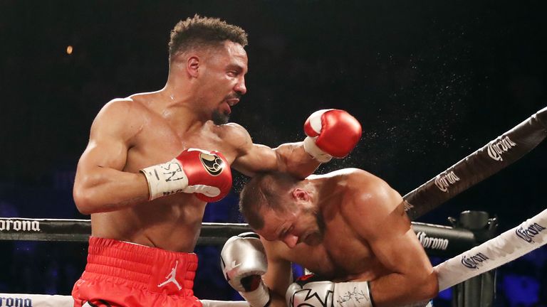 Ward stopped Sergey Kovalev to retain his WBA 'super', IBF and WBO light-heavyweight belts