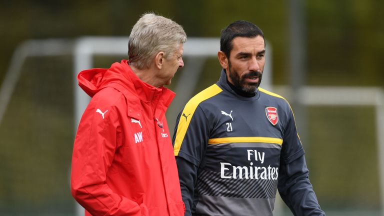 Robert Pires has been a regular fixture at Arsenal's training ground in recent months