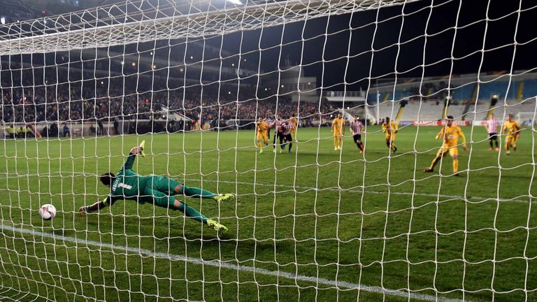 APOEL knocked out Athletic Bilbao 4-3 on aggregate in the last 32 of the Europa League