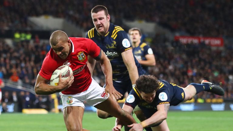 Jonathan Joseph went over for the Lions