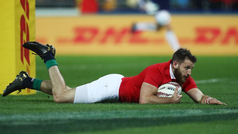 Tommy Seymour became the Lions' leading try scorer with a double in Wellington