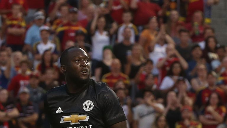 Romelu Lukaku scored his first Manchester United goal against Real Salt Lake