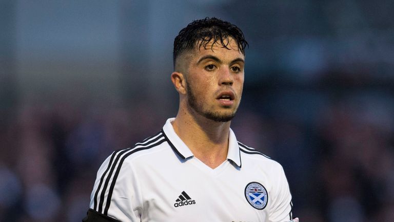 Declan McDaid scored for Ayr United against Dumbarton